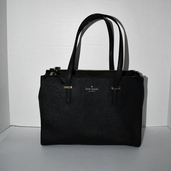 kate spade SM Cedar Street Jensen in Black Leather #PXRU5731 Great Condition - Picture 1 of 6